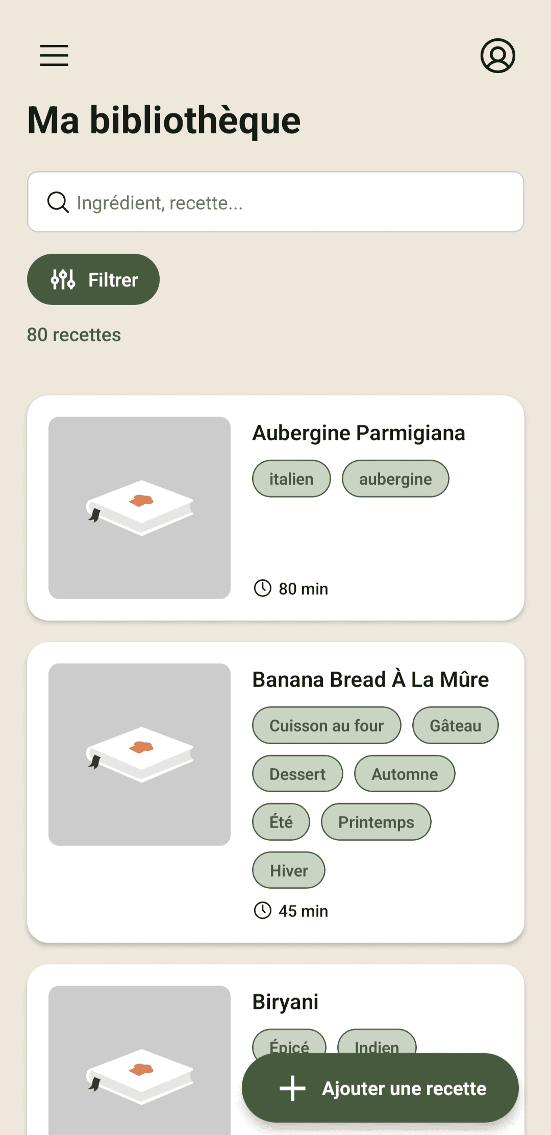 Application 1,2,3 Petits Plats - Capture 1