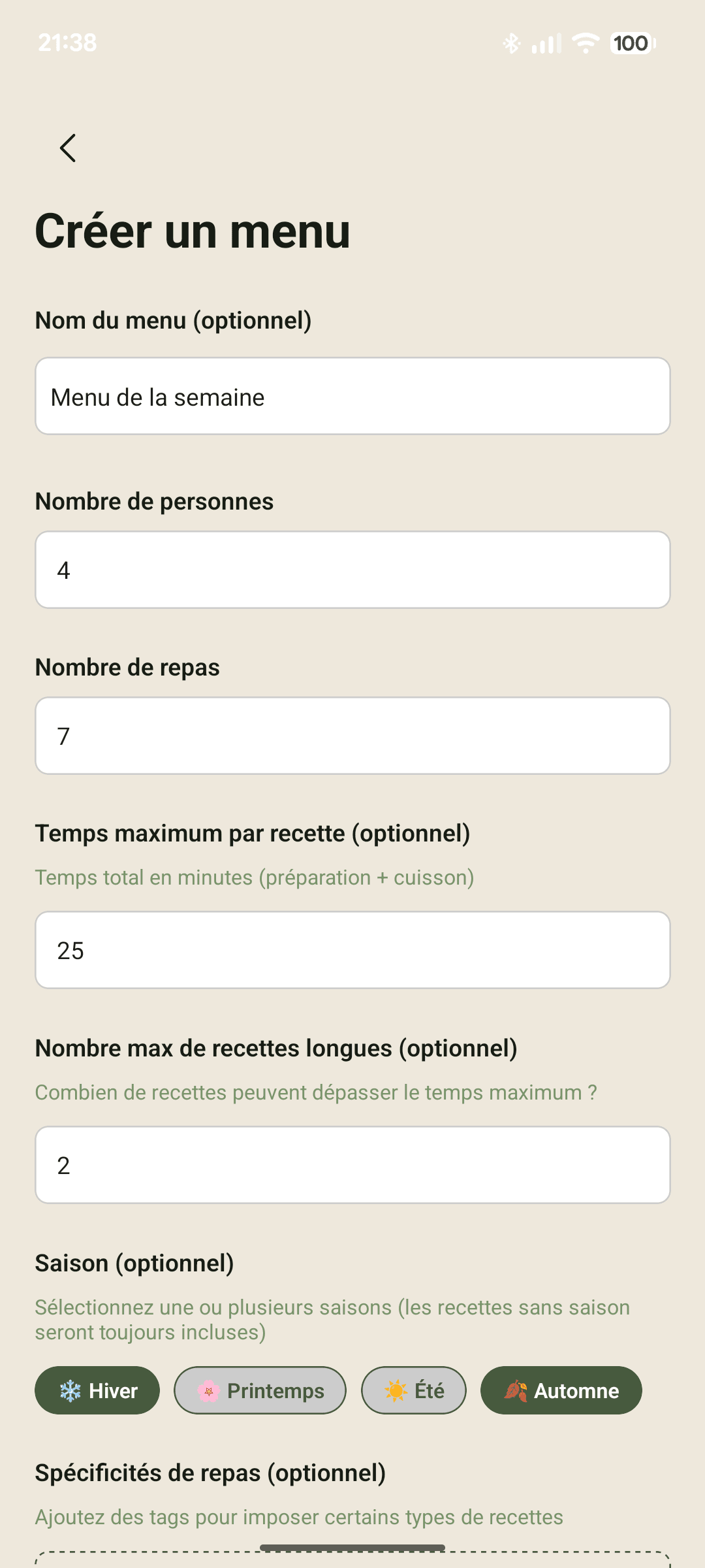 Application 1,2,3 Petits Plats - Capture 3